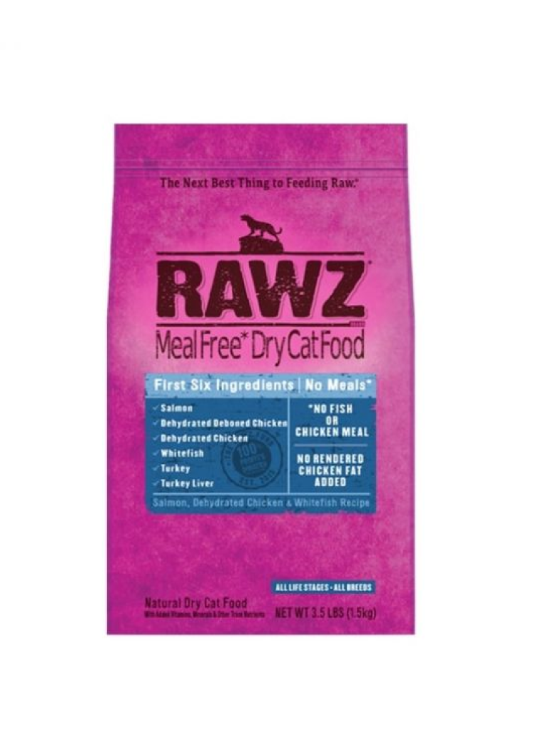 Rawz三文魚 脫水雞肉及白肉魚全貓糧3.5磅
