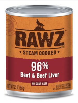 Rawz牛肉、牛肝全犬罐頭