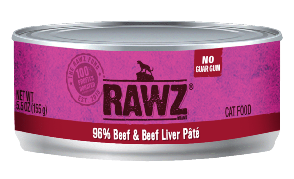 Rawz牛肉、牛肝全貓罐頭
